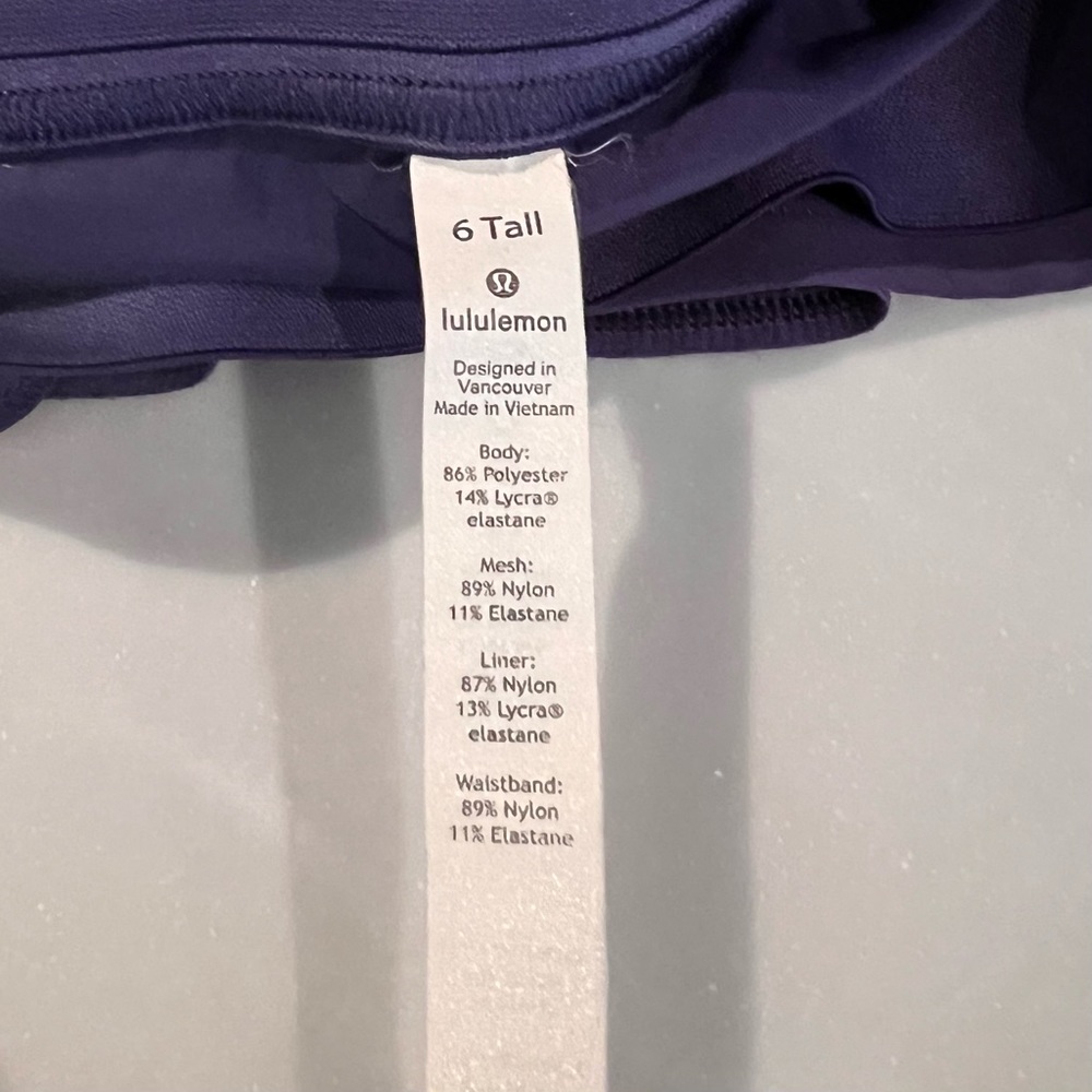 Lululemon Morning Match Skirt, size 6Tall in Midnight Orchid EUC - Picture 4 of 5